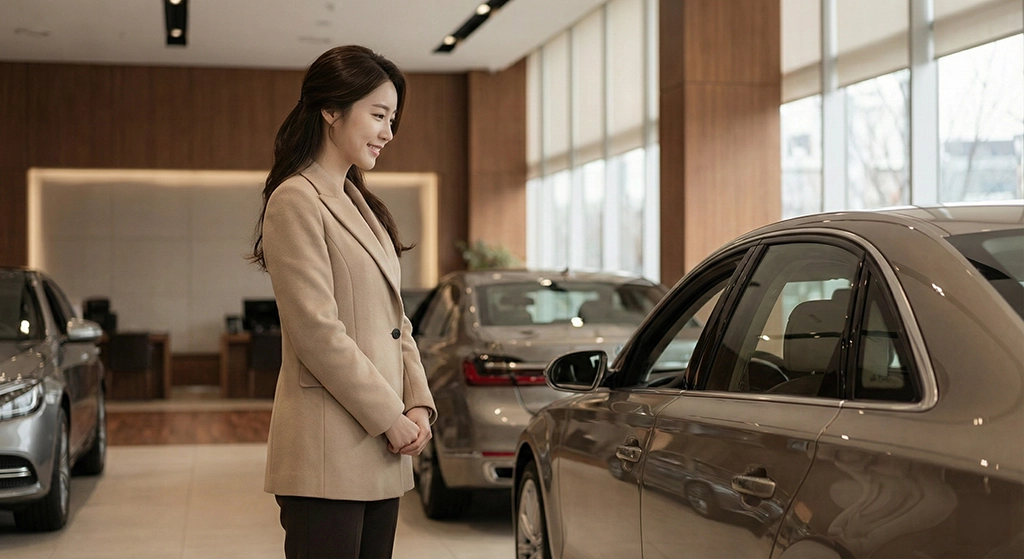 장기렌트 가격비교 비용과 신청 절차를 상담하는 장면