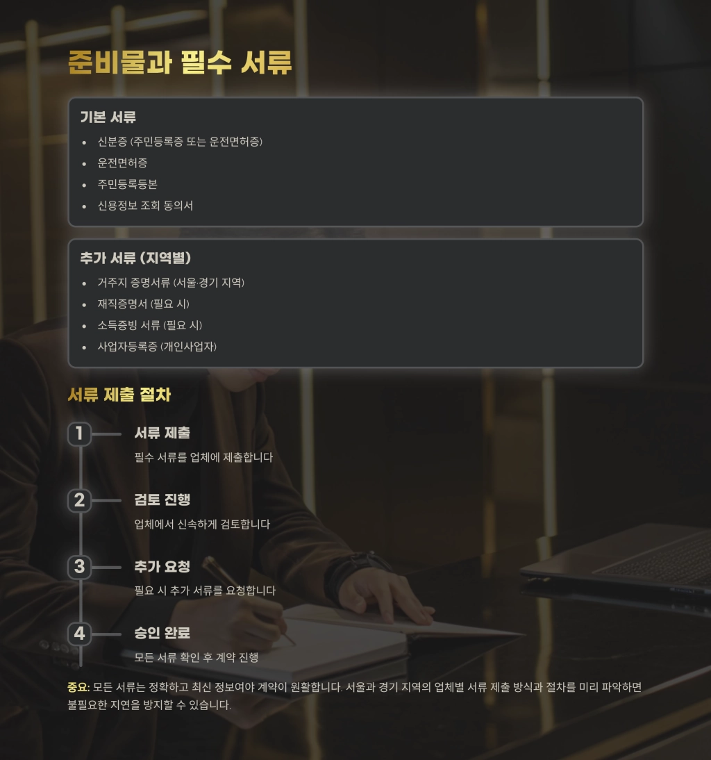 장기렌트 가격비교